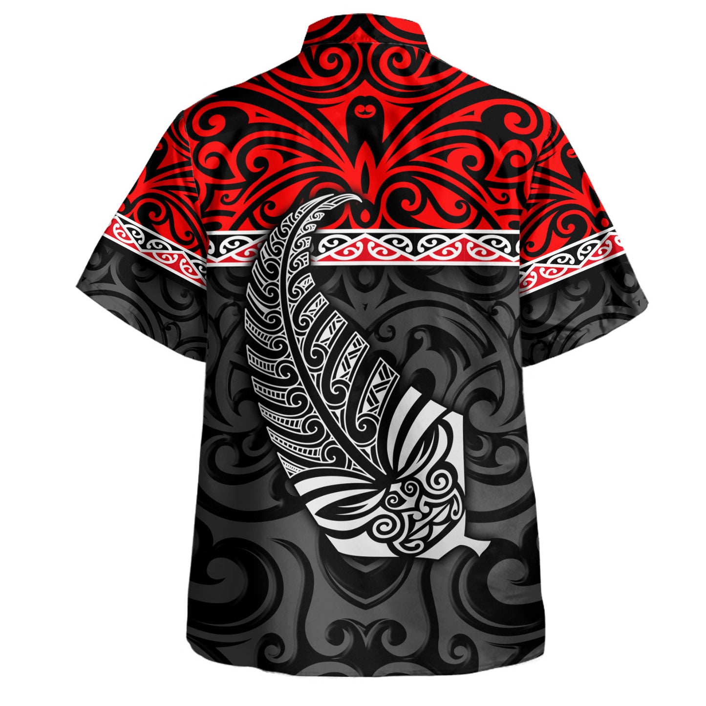 New Zealand Custom Personalised Hawaiian Shirt Aotearoa Kowhaiwhai Patterns