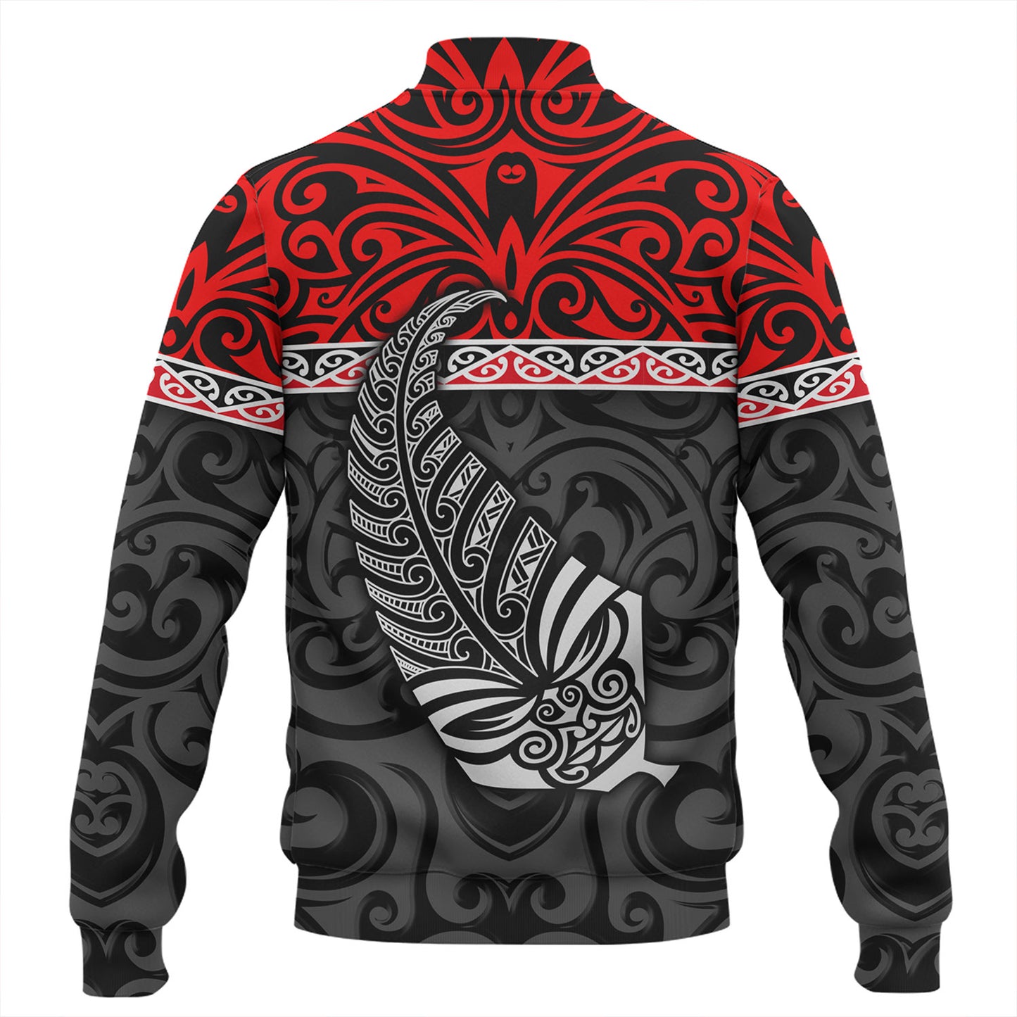 New Zealand Custom Personalised Baseball Jacket Aotearoa Kowhaiwhai Patterns