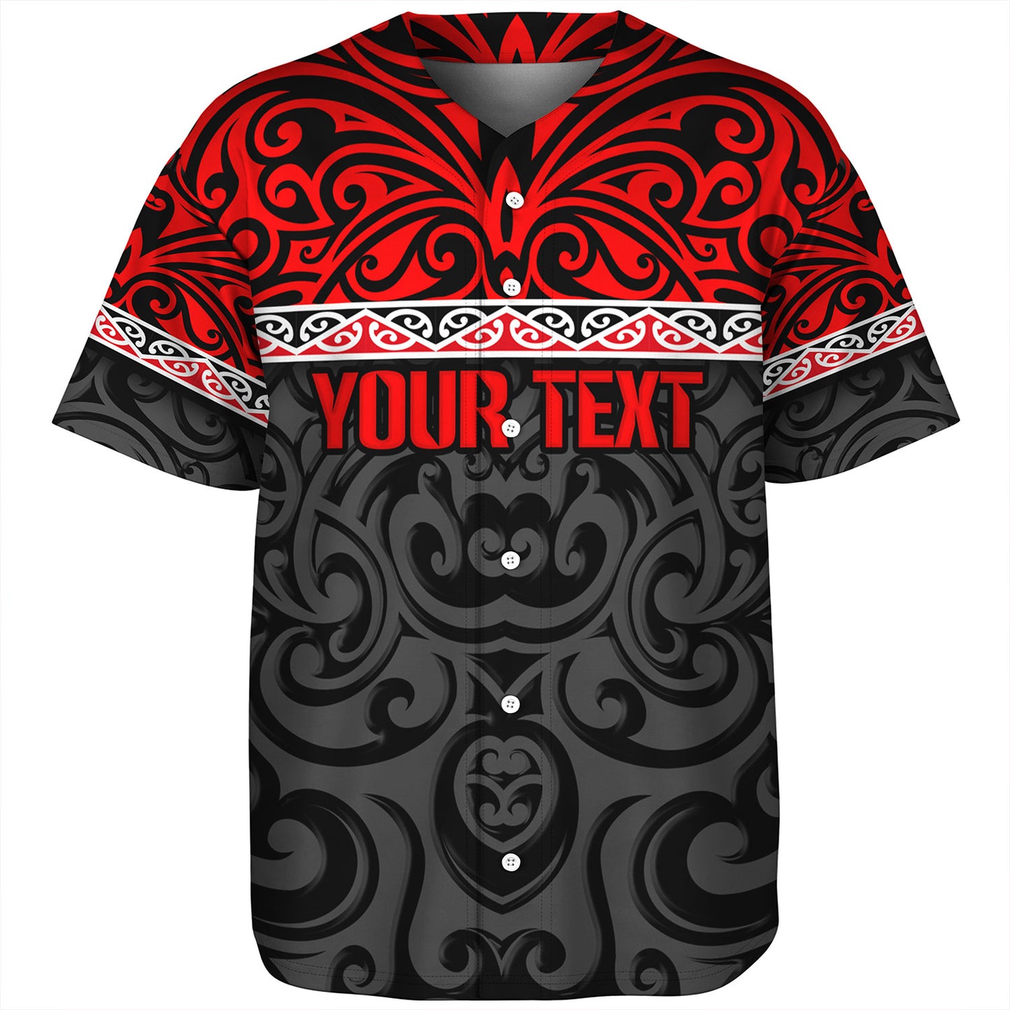 New Zealand Custom Personalised Baseball Shirt Aotearoa Kowhaiwhai Patterns
