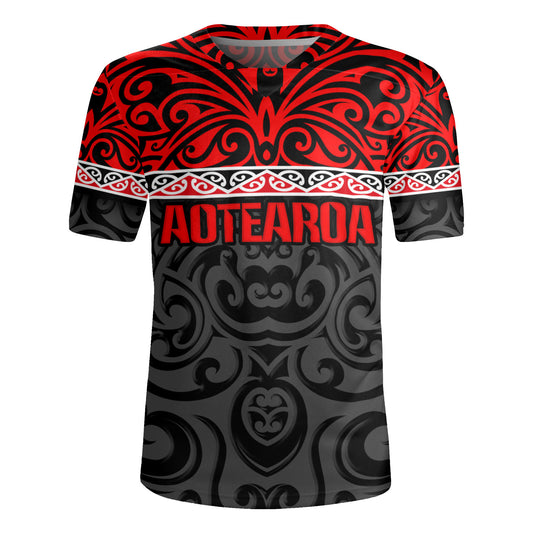 New Zealand Custom Personalised Rugby Jersey Aotearoa Kowhaiwhai Patterns