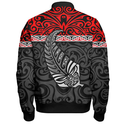 New Zealand Custom Personalised Bomber Jacket Aotearoa Kowhaiwhai Patterns