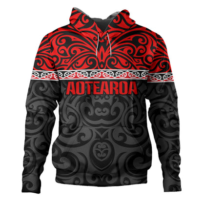 New Zealand Custom Personalised Hoodie Aotearoa Kowhaiwhai Patterns