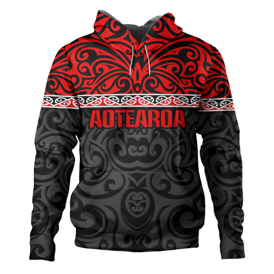New Zealand Custom Personalised Hoodie Aotearoa Kowhaiwhai Patterns