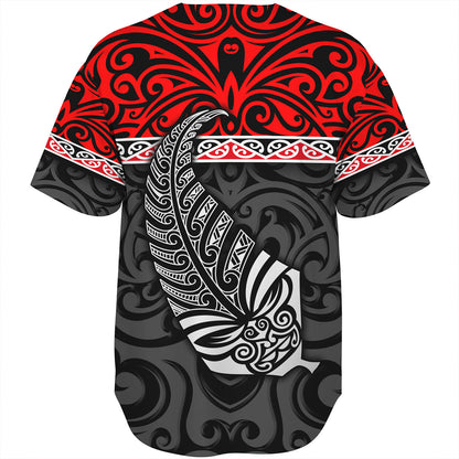 New Zealand Custom Personalised Baseball Shirt Aotearoa Kowhaiwhai Patterns