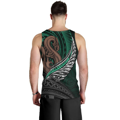 New Zealand Custom Personalised Tank Top Aotearoa Manaia Maori Patterns