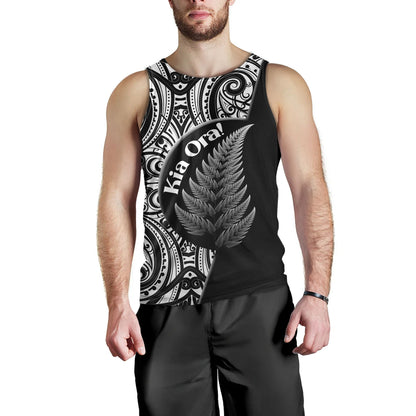 New Zealand Custom Personalised Tank Top Kia Ora Silver Ferns Style