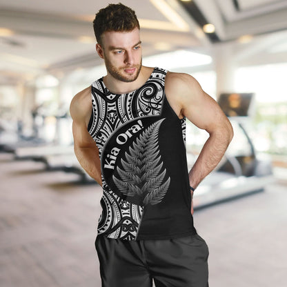 New Zealand Custom Personalised Tank Top Kia Ora Silver Ferns Style