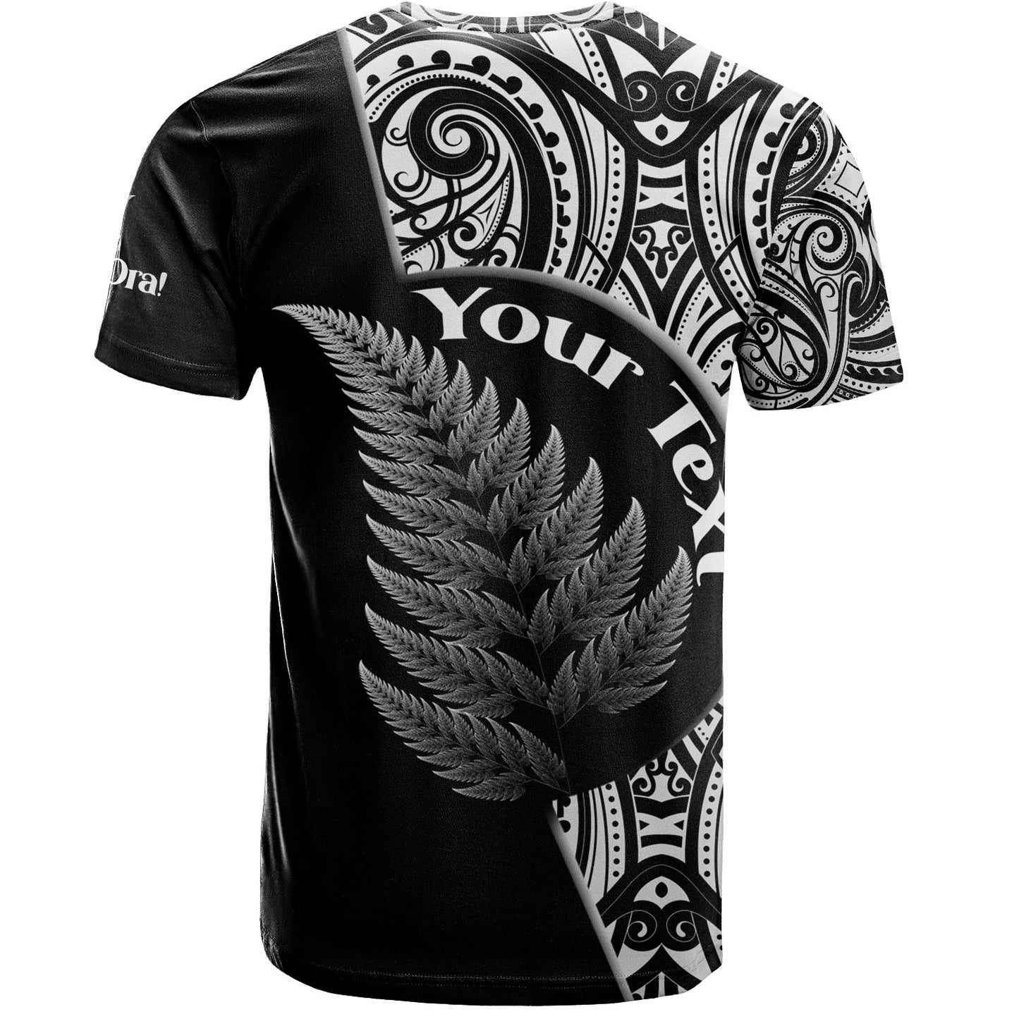 New Zealand Custom Personalised T-Shirt Kia Ora Silver Ferns Style