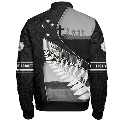 New Zealand Bomber Jacket Lest We Forget Anzac Bay Beach