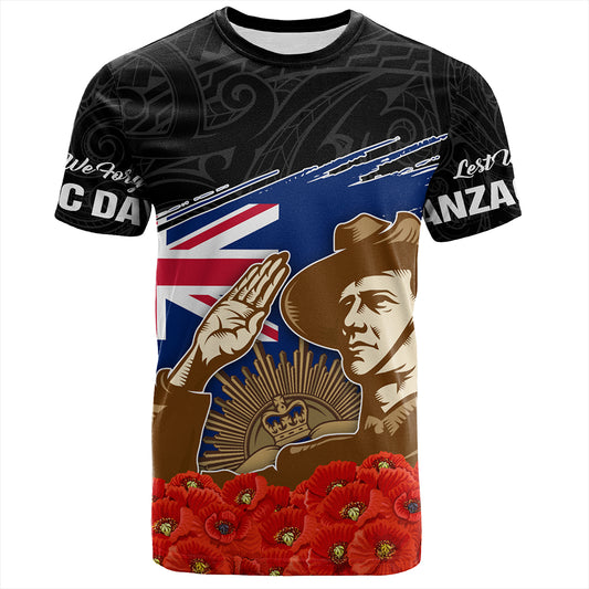 New Zealand T-Shirt Custom Remembrance Day The Red Poppy