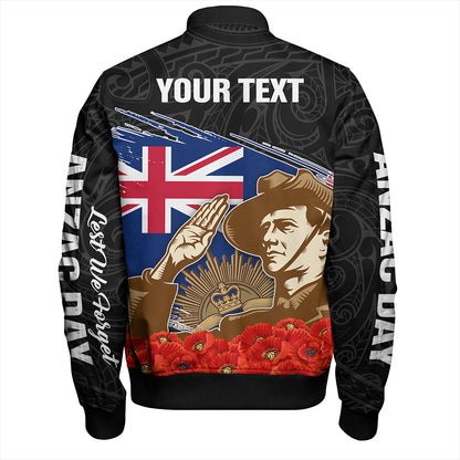 New Zealand Bomber Jacket Custom Remembrance Day The Red Poppy