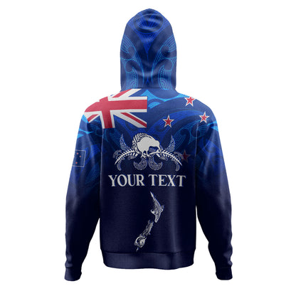 New Zealand Hoodie - Custom Aotearoa Map Kiwi Bird Mascot