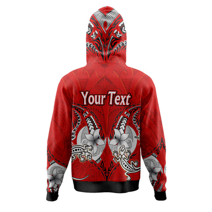 New Zealand Hoodie - Custom Waitangi Day Lizards Maori Patterns