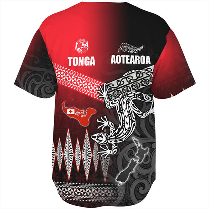 New Zealand Maori Aotearoa Tonga Baseball Shirt