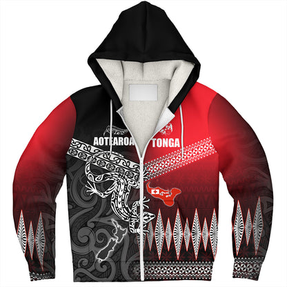 New Zealand Maori Aotearoa Tonga Sherpa Hoodie