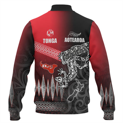 New Zealand Maori Aotearoa Tonga Baseball Jacket