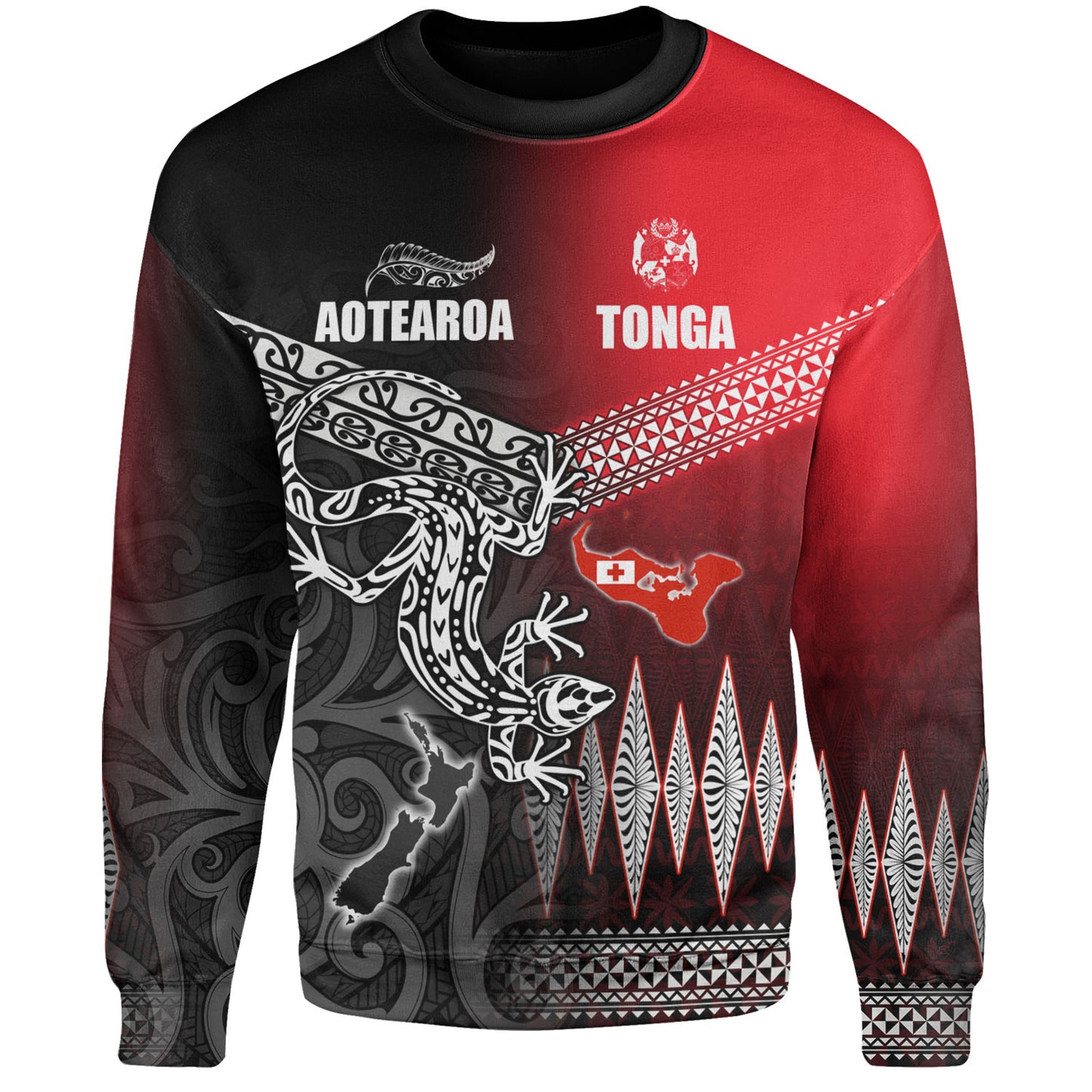 New Zealand Maori Aotearoa Tonga Sweatshirt