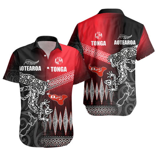 New Zealand Maori Aotearoa Tonga Short Sleeve Shirt