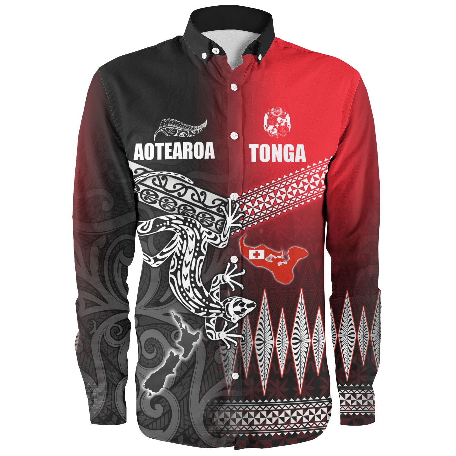 New Zealand Maori Aotearoa Tonga Long Sleeve Shirt