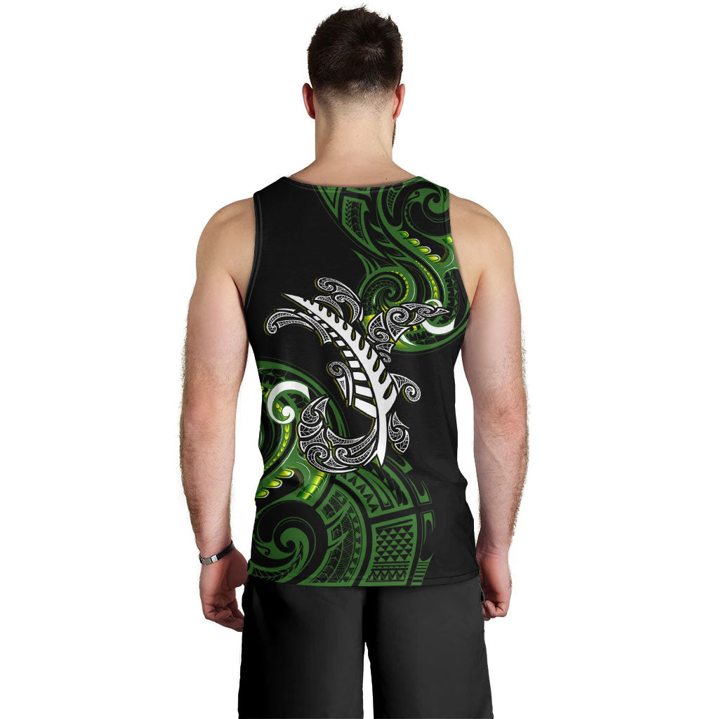 New Zealand Tank Top - Aotearoa Silver Fern Maori Patterns