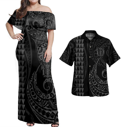 New Zealand Combo Dress And Shirt Kakau Style Grey