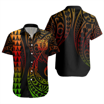 New Zealand Short Sleeve Shirt Kakau Style
