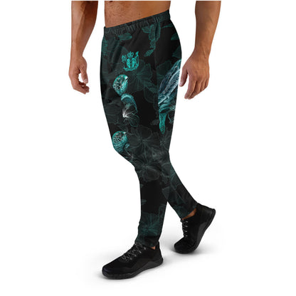 New Zealand Jogger - New Zealand Coat Of Arms With Turtle Blooming Hibiscus Turquoise