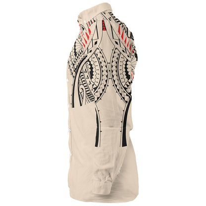 New Zealand Long Sleeve Shirt Season Maori Pattern