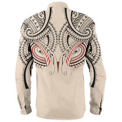 New Zealand Long Sleeve Shirt Season Maori Pattern