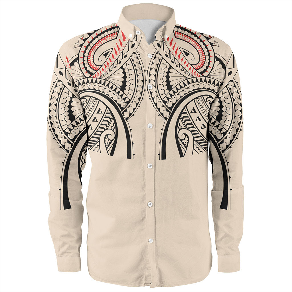 New Zealand Long Sleeve Shirt Season Maori Pattern