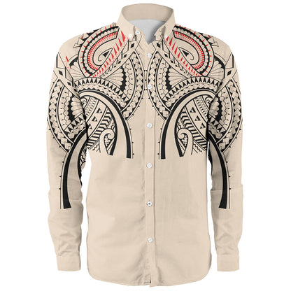 New Zealand Long Sleeve Shirt Season Maori Pattern