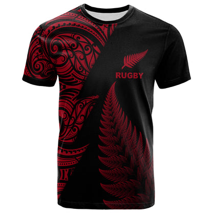 New Zealand Custom Personalised T-Shirt - New Zealand Rugby Silver Fern