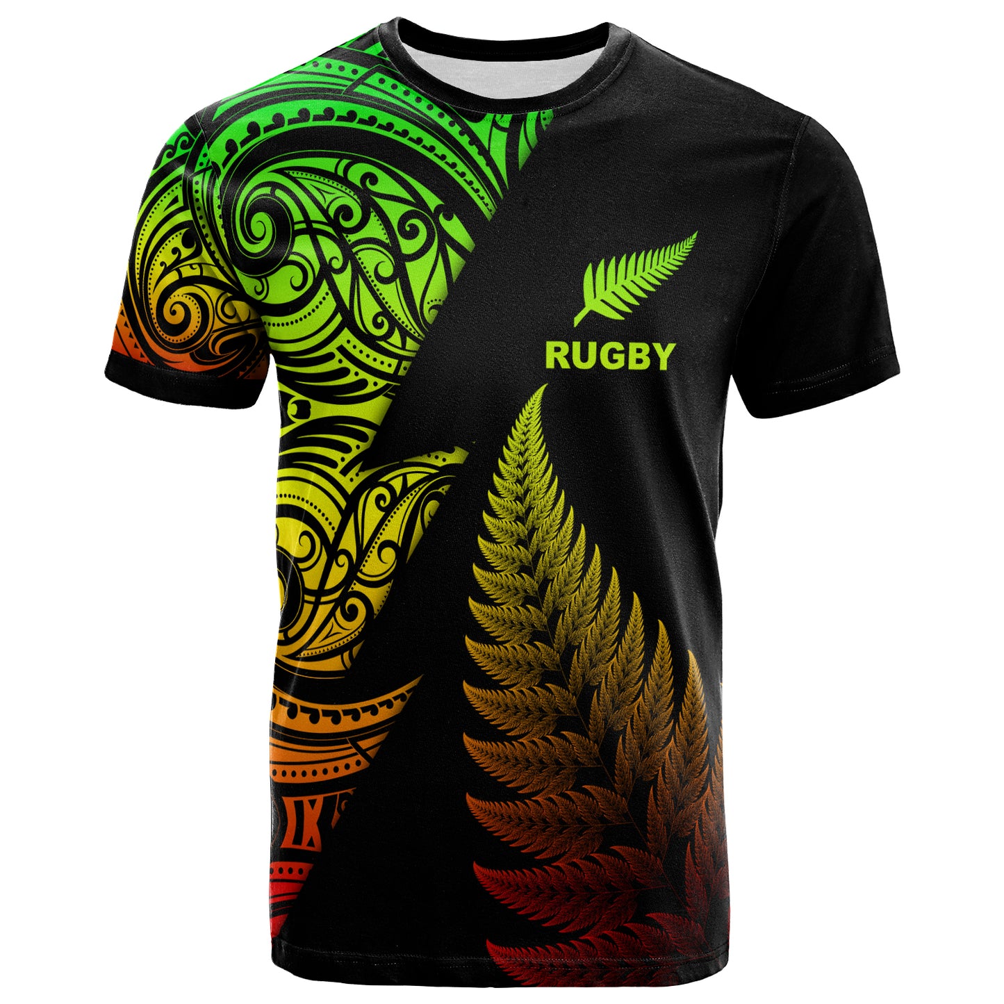 New Zealand Custom Personalised T-Shirt - New Zealand Rugby Silver Fern