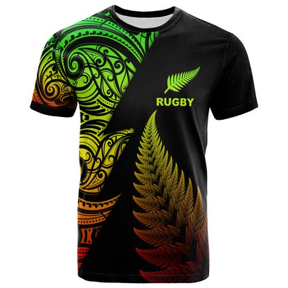 New Zealand Custom Personalised T-Shirt - New Zealand Rugby Silver Fern