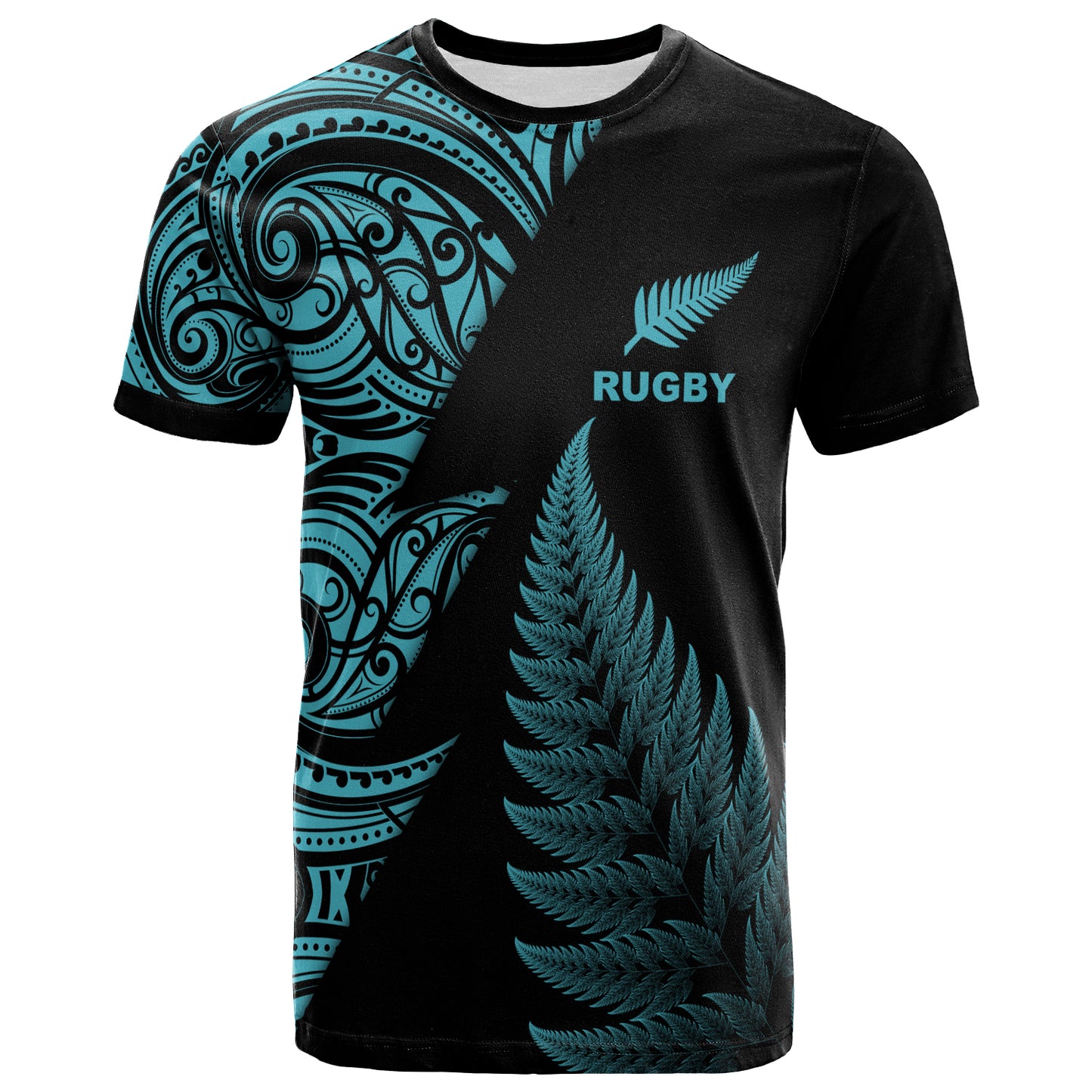 New Zealand Custom Personalised T-Shirt - New Zealand Rugby Silver Fern