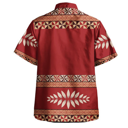 Tonga Combo Puletasi And Shirt Ngatu Design Pattern