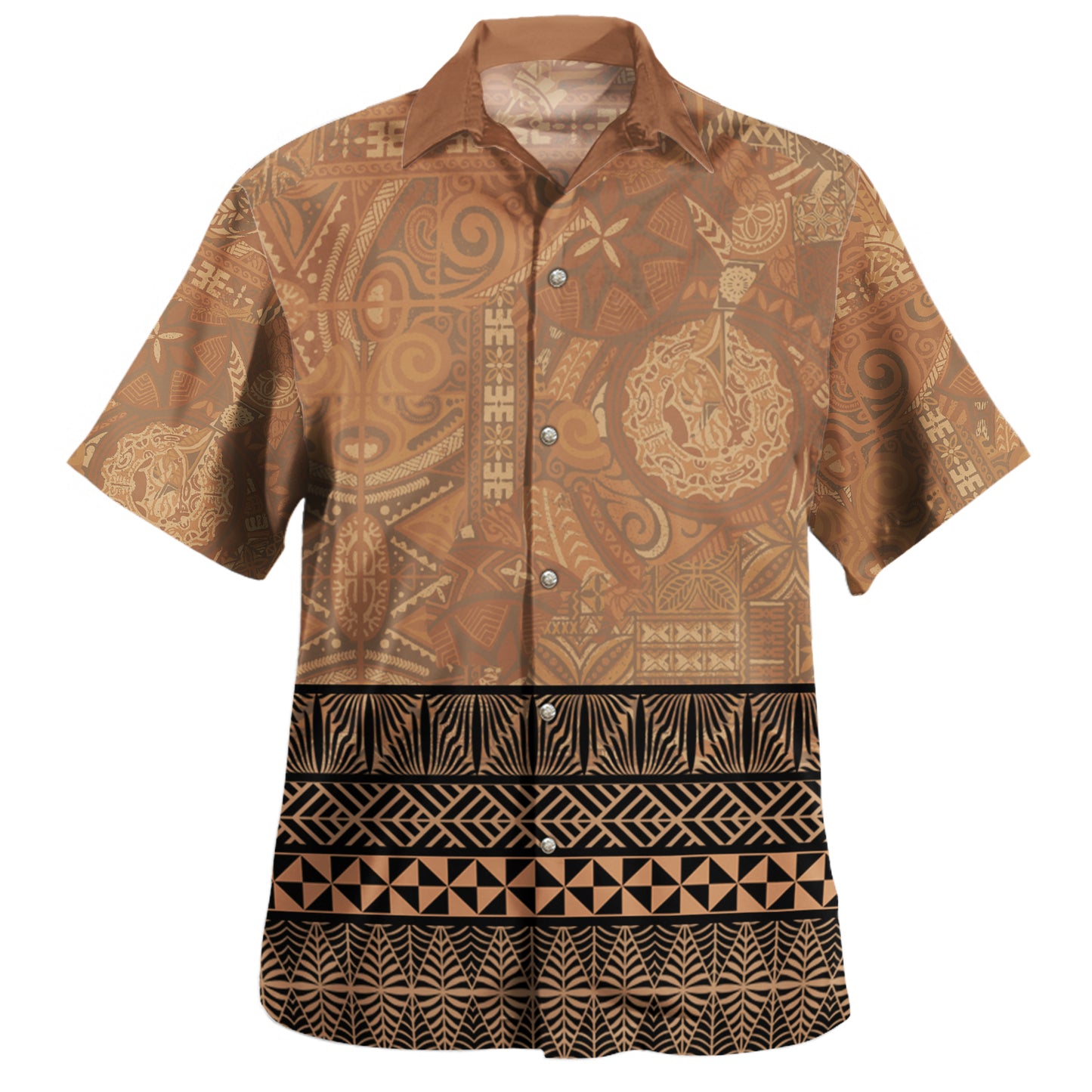 Tonga Combo Dress And Shirt Ngatu Pattern Culture Ver.1