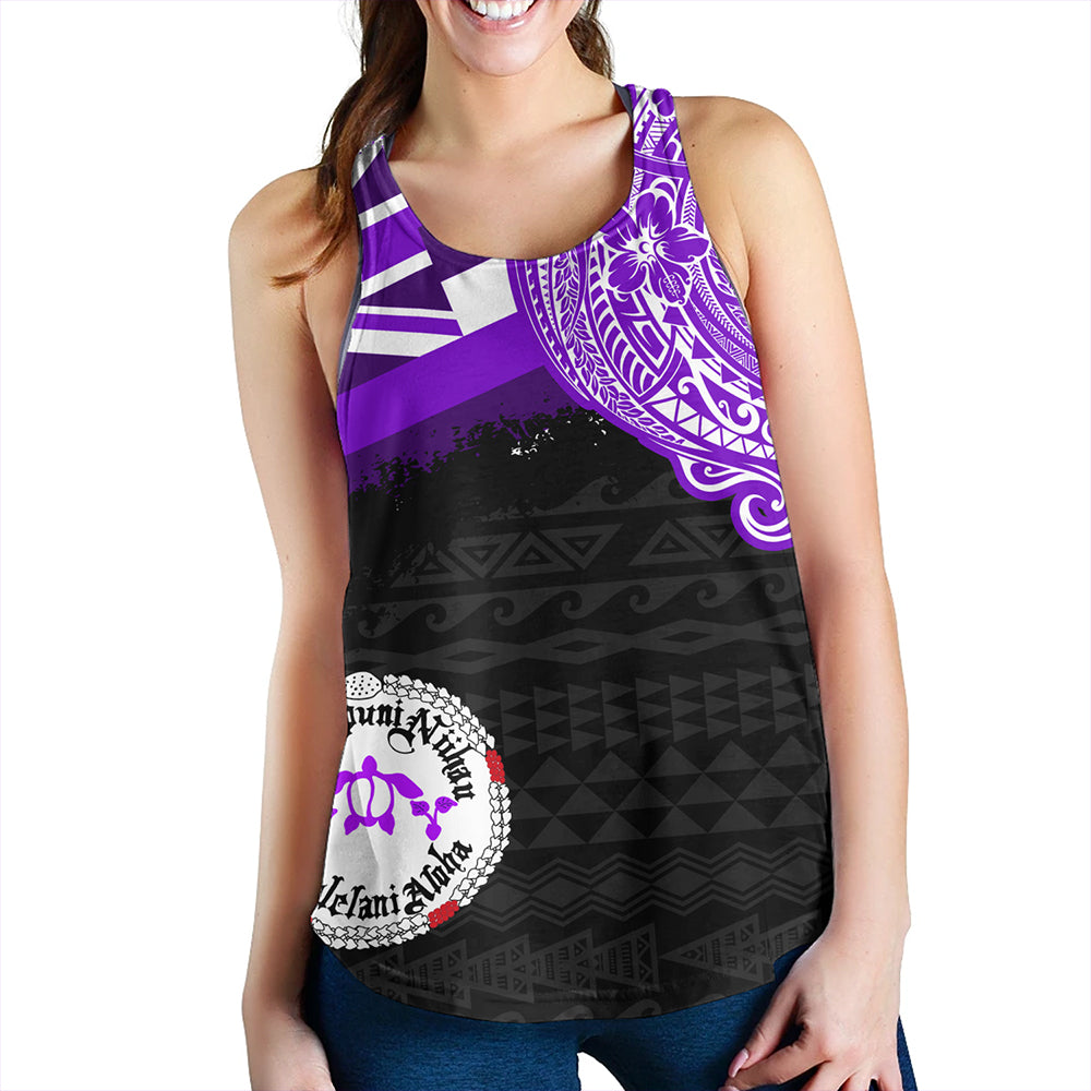 Hawaii Women Tank Ni'ihau High and Elementary School With Crest Style