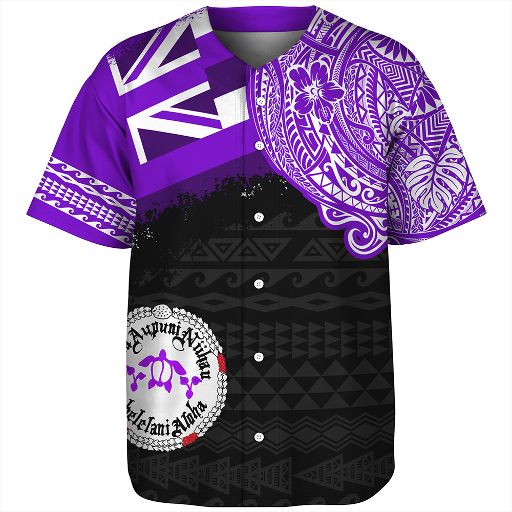 Hawaii Baseball Shirt Ni'ihau High and Elementary School With Crest Style