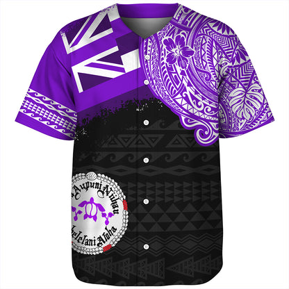 Hawaii Baseball Shirt Ni'ihau High and Elementary School With Crest Style