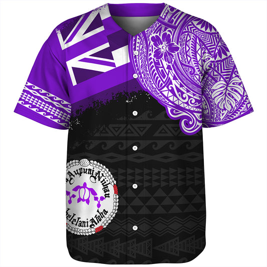 Hawaii Baseball Shirt Ni'ihau High and Elementary School With Crest Style