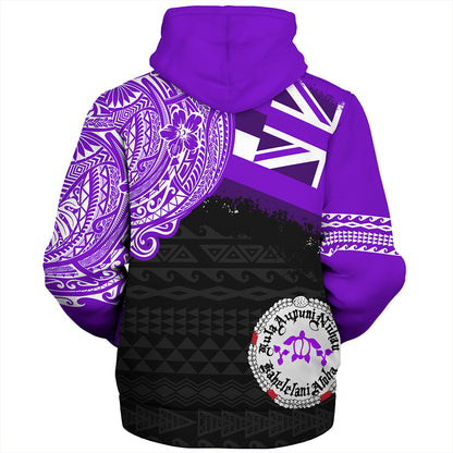 Hawaii Sherpa Hoodie Ni'ihau High and Elementary School With Crest Style