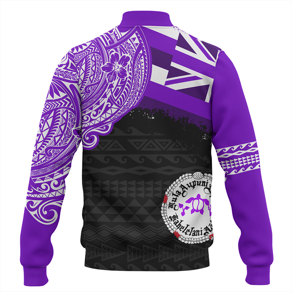 Hawaii Baseball Jacket Ni'ihau High and Elementary School With Crest Style