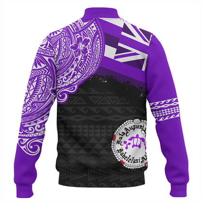 Hawaii Baseball Jacket Ni'ihau High and Elementary School With Crest Style