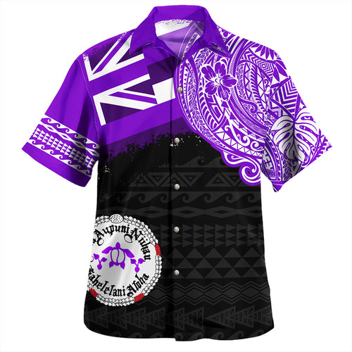 Hawaii Hawaiian Shirt Ni'ihau High and Elementary School With Crest Style