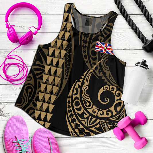 Niue Women Tank Kakau Style Ver.1