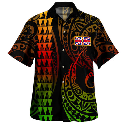 Niue Hawaiian Shirt Kakau Style