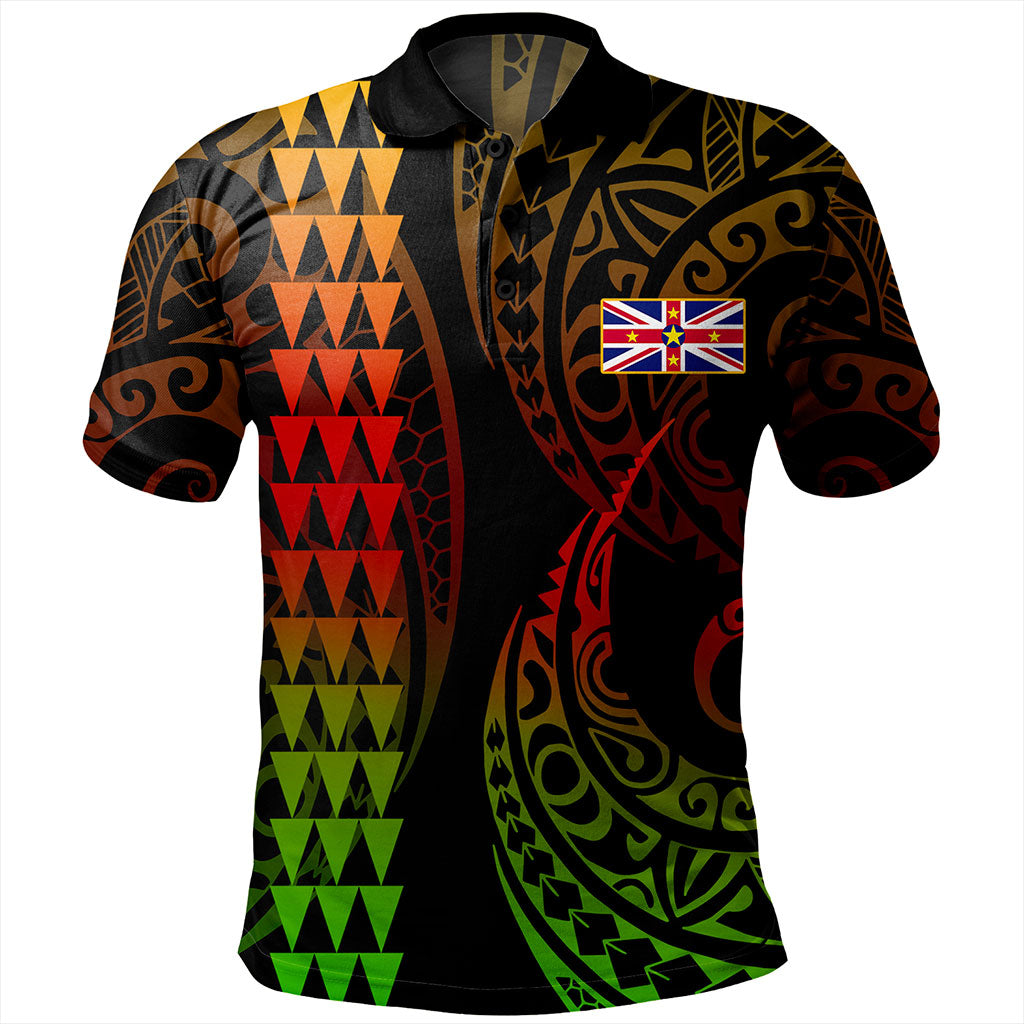 Niue Polo Shirt Kakau Style