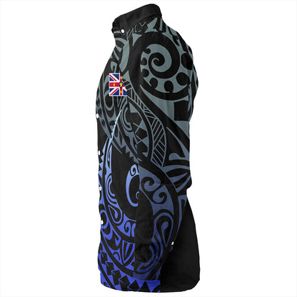 Niue Long Sleeve Shirt Kakau Style