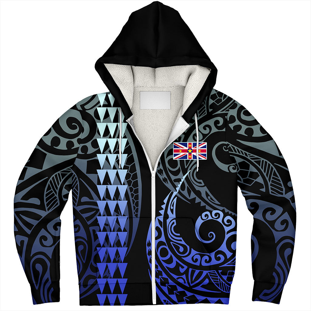 Niue Sherpa Hoodie Kakau Style